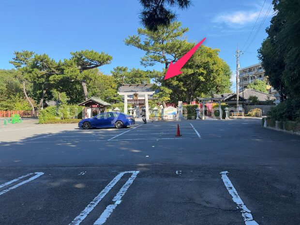 住吉大社の駐車場